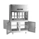 Victory DRS-2D-S1-PT-HD-HC 52" 2-Section Pass-Thru Refrigerator, 4 Glass Sliding & 4 Solid Hinged Half Doors, Stainless Steel, 48.5 cu ft 4 image