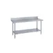 Duke 416-2430-5R 30" Open Base Work Table with Undershelf - 5" Backsplash 1 image