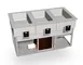 Duke HCF-3 Hot/Cold/Freeze Drop-In Food Well Unit, Heated & Refrigerated 1 image