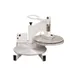 Dutchess Bakers DUT/DMS-2-18 18" Dual Heat White Manual Tortilla/Pizza Dough Press, 3100W,220V 1 image