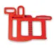 Dynamic USA AC062 Grid Set, 3/8" (10 X 10Mm Red Grid), with Pusher, 1 image