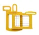 Dynamic USA AC063 Grid Set, 1/2" (14 X 14Mm Yellow Grid), with Pusher, 1 image