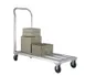Eagle Group 1202-X Panco 1200 lb. Aluminum Platform Cart, 36x20 Deck, Push Handle, NSF 1 image