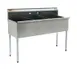 Eagle Group 2154-3-16/4-1X 55" Three Compartment Sink, 18"W x 21"L Bowl Without Drainboard 1 image