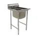 Eagle Group 412-16-1-X 23" One Compartment Sink, 16"W x 20"L Bowl Without Drainboards 1 image