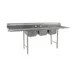 Eagle Group 412-16-3-24L-X 80" Three Compartment Sink, 16"Wx20"L Bowl w/Left-Hand Drainboard 1 image