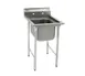 Eagle Group 414-18-1-X 25" One Compartment Sink, 18"W x 24"L Bowl Without Drainboards 1 image