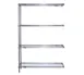 Eagle Group A4-63-2436V VALU-MASTER® Pewter Epoxy 4-Tier Add-On Shelving Unit - 36"W x 24"D x 63"H 1 image