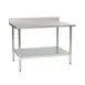 Eagle Group BPT-3030B-BS 30" Open Base Work Table with Undershelf, 4-1/2" Backsplash / Heavy Gauge 1 image