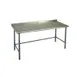 Eagle Group BPT-3048GTB-UT 48" Open Base Work Table with Side & Rear Crossrails, 1-1/2" Backsplash 1 image