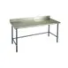 Eagle Group BPT-3048GTEB-BS 48" Open Base Work Table with Side & Rear Crossrails, 4-1/2" Backsplash 1 image