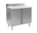 Eagle Group CBH3072SE-BS 72" Cabinet Base Hinged Doors Work Table with Backsplash 1 image