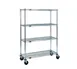 Eagle Group CC2136Z-SR 4 Shelf Zinc Finish Stem Caster Cart - 36"W x 21"D x 68"H 1 image