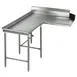 Eagle Group CDTCIL-48-16/4 Clean "L" Shaped Dishtable w/ Island Design, Left Table, 8" Backsplash 1 image