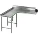 Eagle Group CDTCIL-60-16/4 Clean "L" Shaped Dishtable w/ Island Design, Left Table, 8" Backsplash 1 image