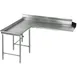 Eagle Group CDTCIL-72-16/4 Clean "L" Shaped Dishtable w/ Island Design, Left Table, 8" Backsplash 1 image