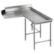 Eagle Group CDTCIR-48-16/4 Clean "L" Shaped Dishtable w/ Island Design, Right Table, 8" Backsplash 1 image