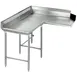 Eagle Group CDTCL-48-16/4 Clean "L" Shaped Dishtable w/ Corner Design, Left, 8" Backsplash 1 image