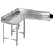 Eagle Group CDTCL-60-16/4 Clean "L" Shaped Dishtable w/ Corner Design, Left, 8" Backsplash 1 image