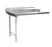 Eagle Group CDTL-30-16/3 30" Clean Straight Dishtable w/ Left Table, 8" Backsplash, Galvanized Legs 1 image