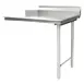 Eagle Group CDTR-30-16/4 30" Clean Straight Dishtable w/ Right Table, 8" Backsplash, Galvanized Legs 1 image