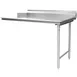 Eagle Group CDTR-60-16/4 60" Clean Straight Dishtable w/ Right Table, 8" Backsplash, Galvanized Legs 1 image