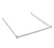 Eagle Group DTF3672-S Double Truss Frame, 3-Sided, 72"W x 36"D, Stainless Steel Finish 1 image