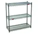 Eagle Group DWS4-63-1836V VALU-MASTER® Gray Epoxy Double-Mat Shelf Starter Unit - 36"W x 18"D x 63"H 1 image