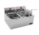 Eagle Group EF102-240-X Split Pot Countertop Electric Fryer w/ (2) 15-lb Fry Pots, 2 Fry Baskets 1 image