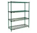 Eagle Group F2QA2-74-2448VG Valu-Gard® Green Epoxy Quad-Adjust® Starter Unit - 48"W x 24"D 1 image