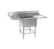 Eagle Group FN2016-1-24-14/3 66" One Compartment Sink, 16"W x 20"L Bowl With 2 Drainboards 1 image