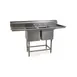 Eagle Group FN2032-2-18L-14/3 55" Two Compartment Sink, 16"W x 20"L Bowl With Left-Hand Drainboard 1 image