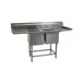 Eagle Group FN2036-2-18R-14/3 59" Two Compartment Sink, 18"W x 20"L Bowl With Right-Hand Drainboard 1 image