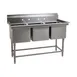 Eagle Group FN2054-3-14/3 63" Three Compartment Sink, 18"W x 20"L Bowl Without Drainboard 1 image