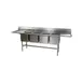 Eagle Group FN2064-4-18-14/3 108" Four Compartment Sink, 16"W x 20"L Bowl With 2 Drainboards   1 image