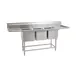 Eagle Group FN2472-3-24R-14/3 103" Three Compartment Sink, 24"W x 24"L Bowl w/Right-Hand Drainboard 1 image