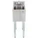 Eagle Group MA2-18 12" Free Standing Underbar Hand Sink Unit with Faucet  2 image