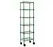 Eagle Group MC1436-48-4VG NSF Green Epoxy 4-Shelf Aisle Merchandising Cart - 36" x 14" x 48" 1 image