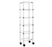 Eagle Group MC1436-54-4W NSF White Epoxy 4-Shelf Aisle Merchandising Cart - 36" x 14" x 54" 1 image