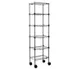 Eagle Group MC1436-63-5V NSF Gray Epoxy 5-Shelf Aisle Merchandising Cart - 36" x 14" x 63" 1 image