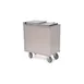 Eagle Group MIC1425 Stainless Steel Mobile Ice Bin / Ice Caddy, 50 lb, Silver 1 image