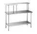 Eagle Group MOS1260L 60" Stainless Steel Microwave Table Shelf, 12"D, 304 Stainless Steel, Microwave Area on Left 1 image
