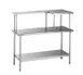 Eagle Group MOS1284R 84 Stainless Steel Microwave Table Shelf, 12 Depth, 304 Stainless Steel, Right Microwave Area 1 image