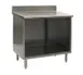 Eagle Group OB3036SE-BS Cabinet Base Open Front Work Table with Backsplash, 36"W x 30"D  1 image