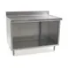 Eagle Group OB3072SEM-BS Open Front Work Table, 72"W x 30"D - Countertop / Marine Edge & Backsplash 1 image