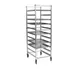 Eagle Group OUR-1818-3-1X 18 Pan Aluminum Mobile End Load Panco Utility Rack, Unassembled 1 image