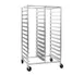 Eagle Group OUR-1822-5-SR 22 Pan End Load Stainless Steel Double Mobile Tray Rack  1 image