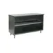 Eagle Group PC1572SE-CS-3VP 72"x15" Open Front Plate Cabinet with Mid-Shelf, S.Steel Body / Flyer 1 image