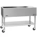Eagle Group PCP-3 50" Mobile Serving Counter, Ice-cooled Cold Food Table with Galvanized,  (3) Pan 1 image