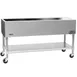 Eagle Group PCP-4 66" Mobile Serving Counter, Ice-cooled Cold Food Table with Galvanized, (4) Pan 1 image